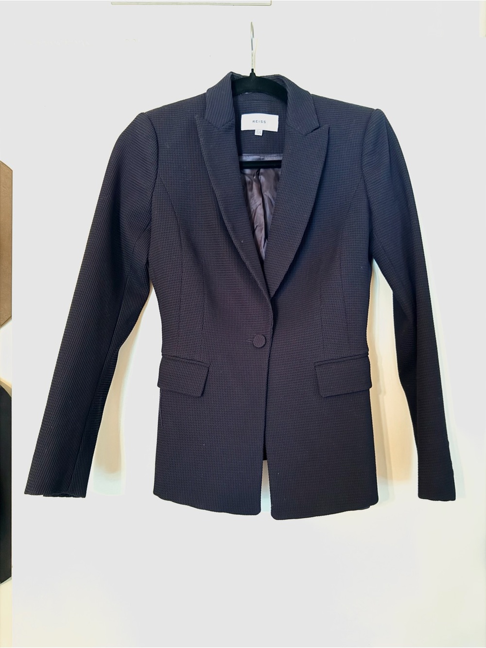 Reiss Tailored Fit Double Breasted Blazer - Navy